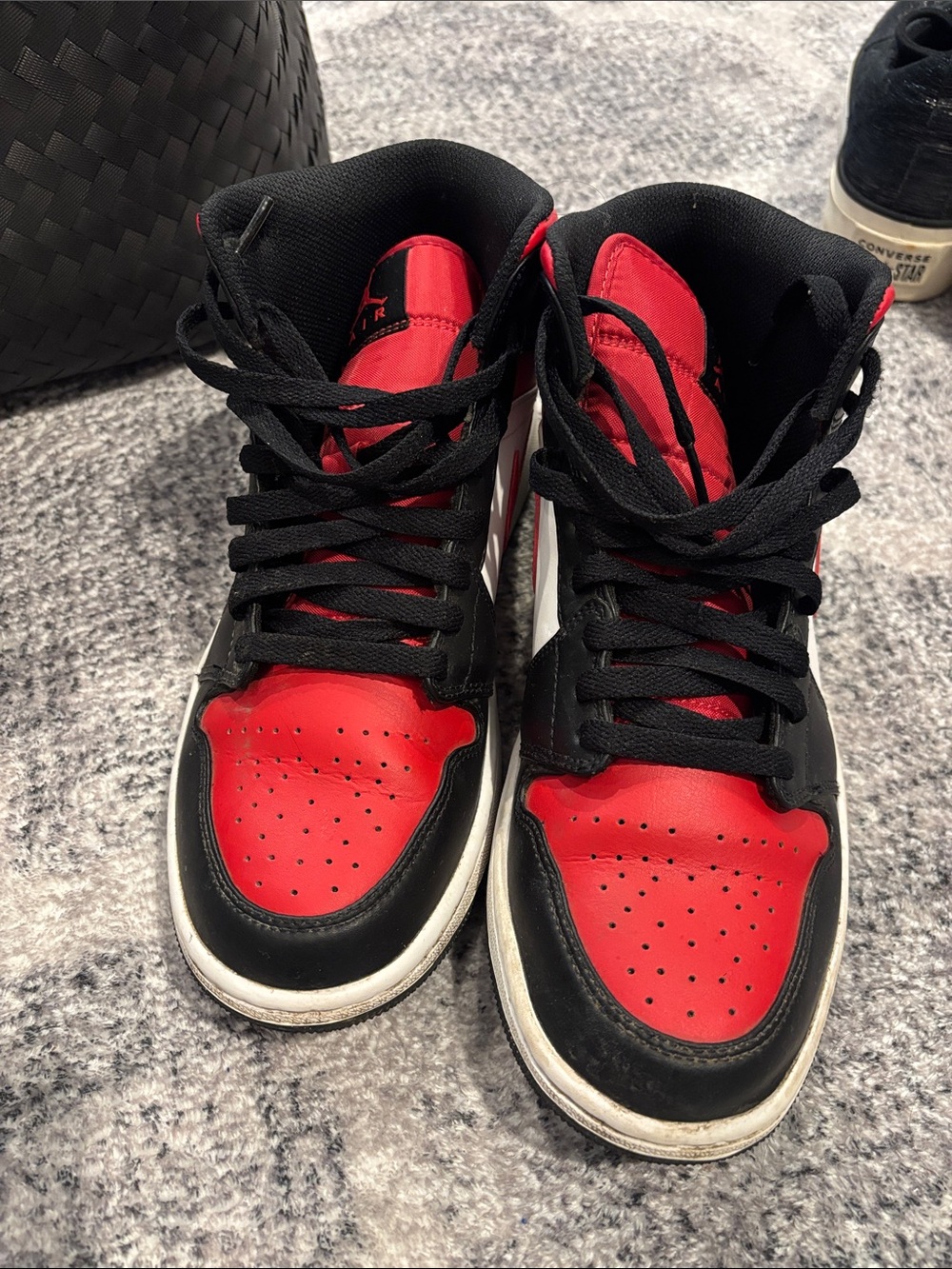 Jordan' High-Top Sneakers - Red/Black
